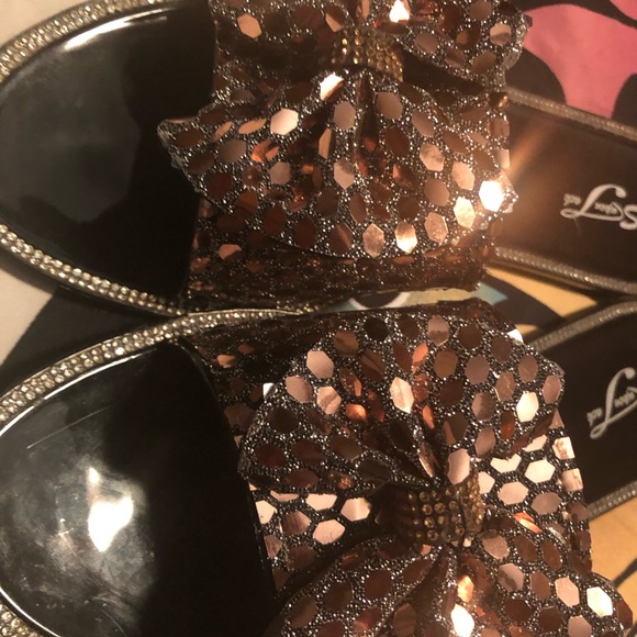 Jelly slides with gold sequins - Picture 5 of 5